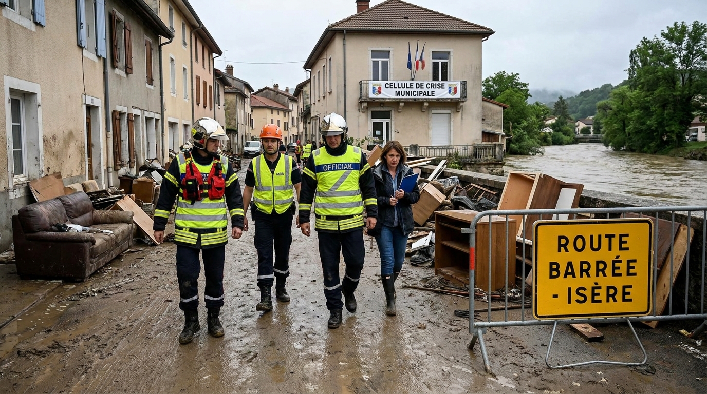 isère : fermeture immédiate d’un restaurant après la découverte d’une cave inondée. cet établissement ne peut plus accueillir de clients en raison des risques sanitaires liés à l’inondation.