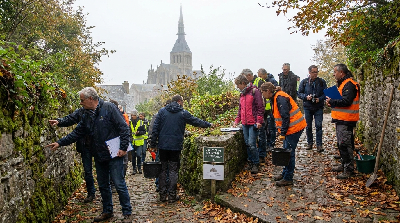un généreux don de 18 000 € permet d'accélérer la restauration de la chapelle saint-aubert au mont-saint-michel, préservant ce patrimoine historique emblématique.