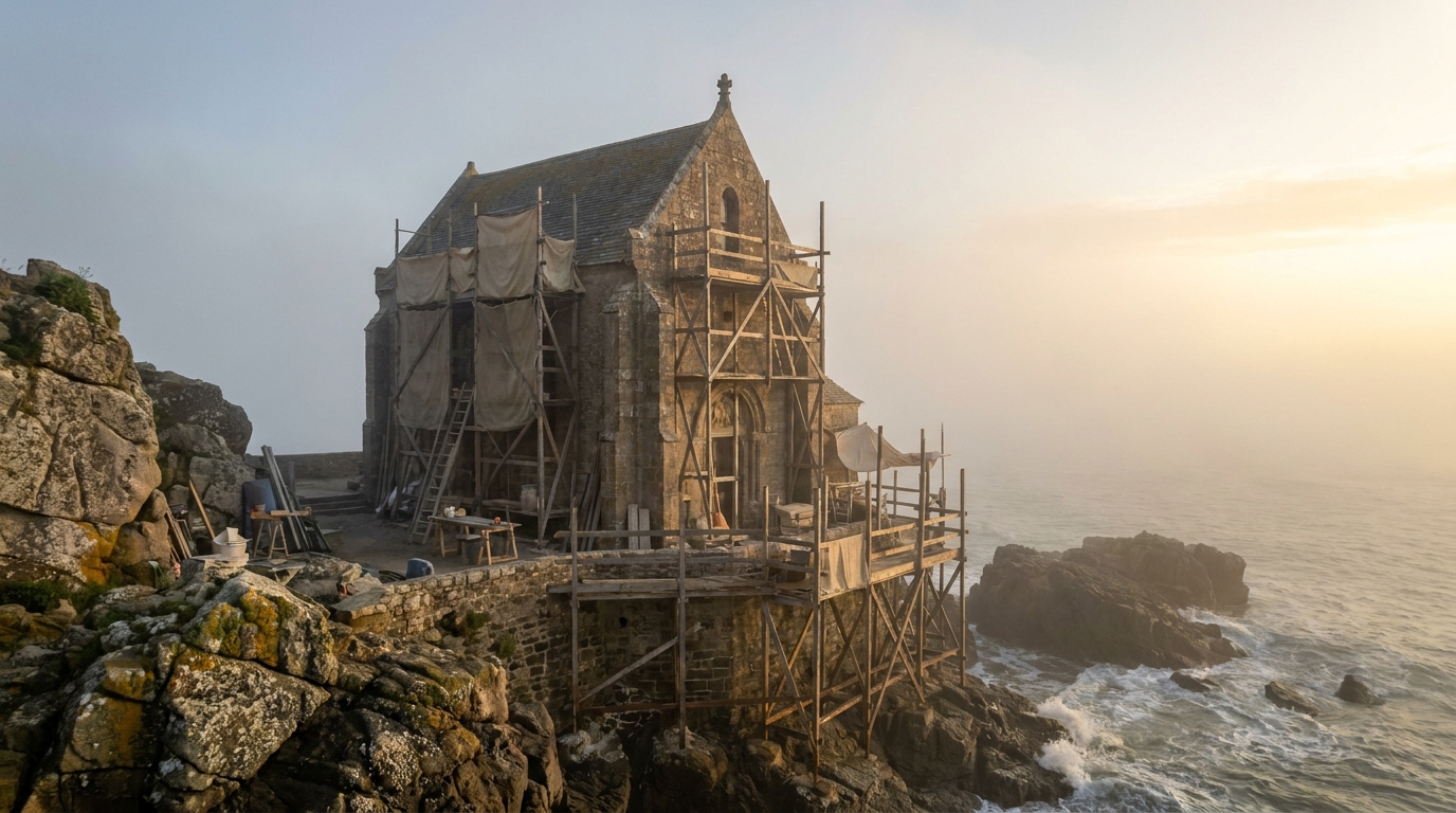 un don de 18 000 € permet d'accélérer la restauration de la chapelle saint-aubert au mont-saint-michel, contribuant à la préservation de ce patrimoine historique emblématique.