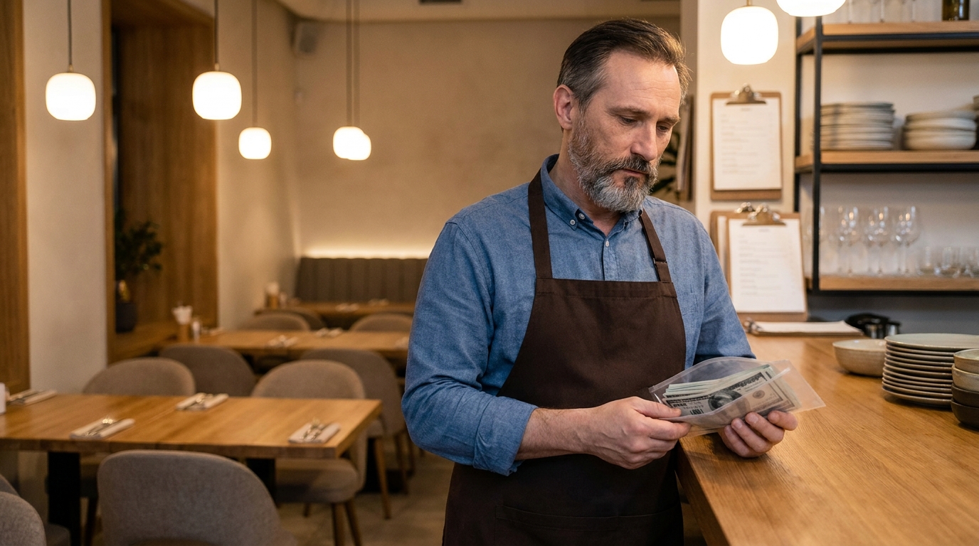 un restaurateur découvre 12 000 dollars oubliés dans son établissement et décide de ne pas les garder, faisant preuve d'une honnêteté remarquable.