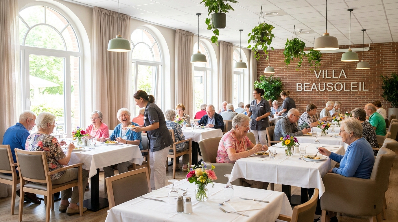 découvrez le restaurant de la villa beausoleil de laval, un véritable cœur vibrant de la résidence où convivialité et saveurs se rencontrent pour le plaisir des résidents.