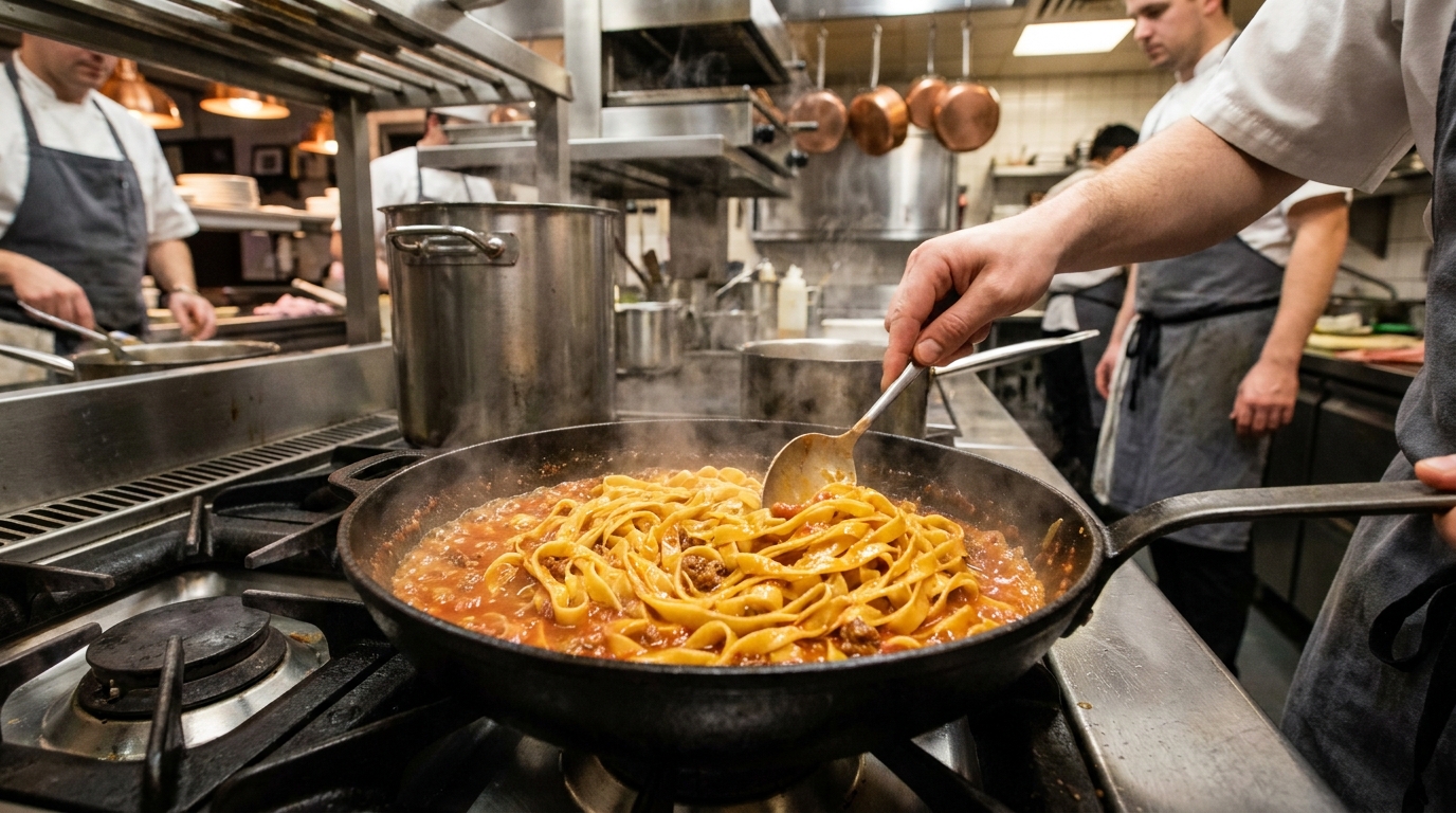 découvrez les secrets révélés par un ancien chef sur pourquoi les pâtes ont ce goût unique et incomparable lorsqu'elles sont préparées au restaurant.