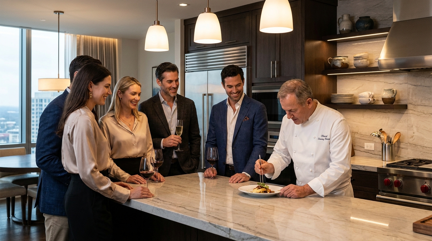 découvrez comment des chefs étoilés abandonnent les cuisines traditionnelles pour préparer des repas exclusifs chez des particuliers, gagnant jusqu'à 300 000 dollars par an.
