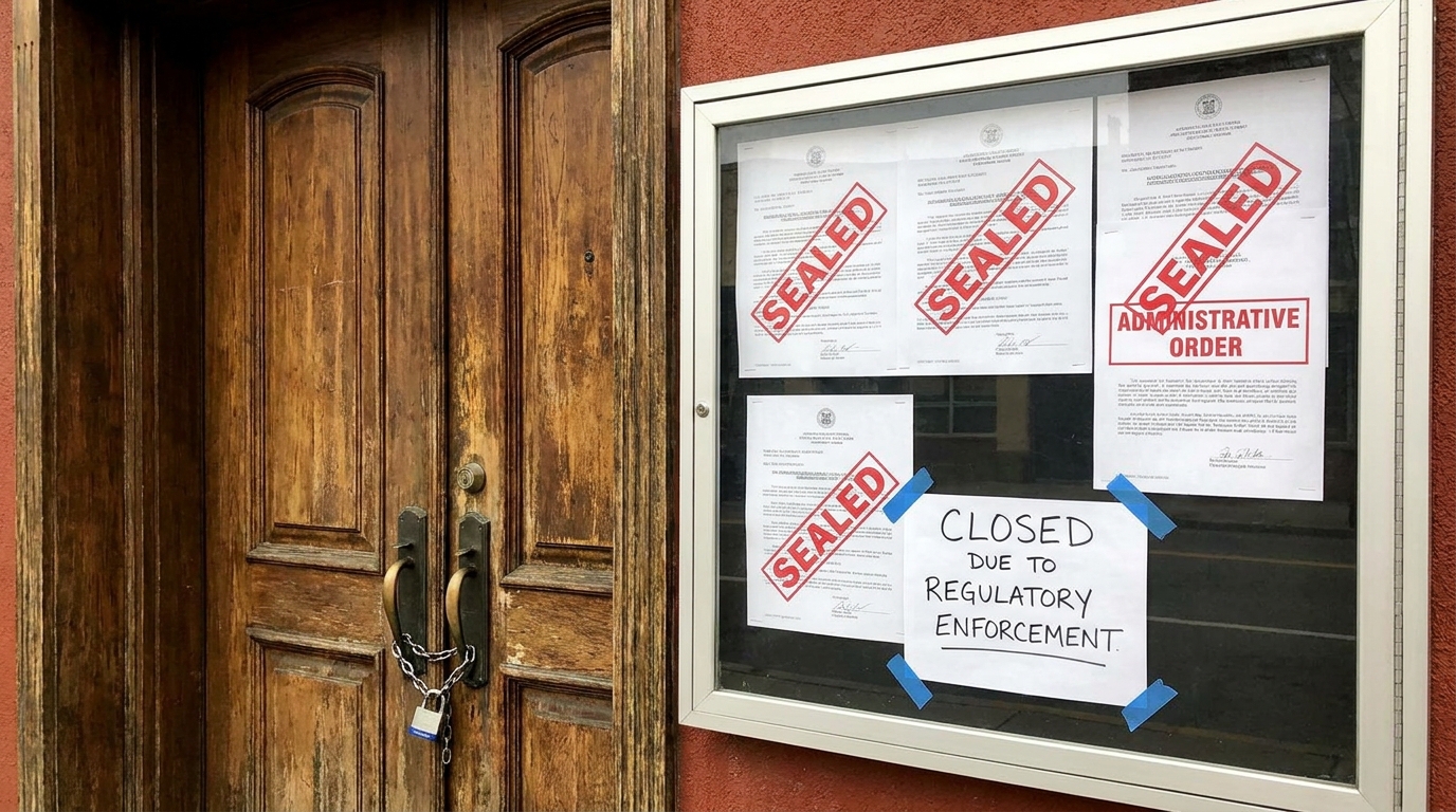 fermeture immédiate d'un restaurant du sud de rennes suite à un arrêté municipal, en raison de défaillances majeures allant du sol au plafond.