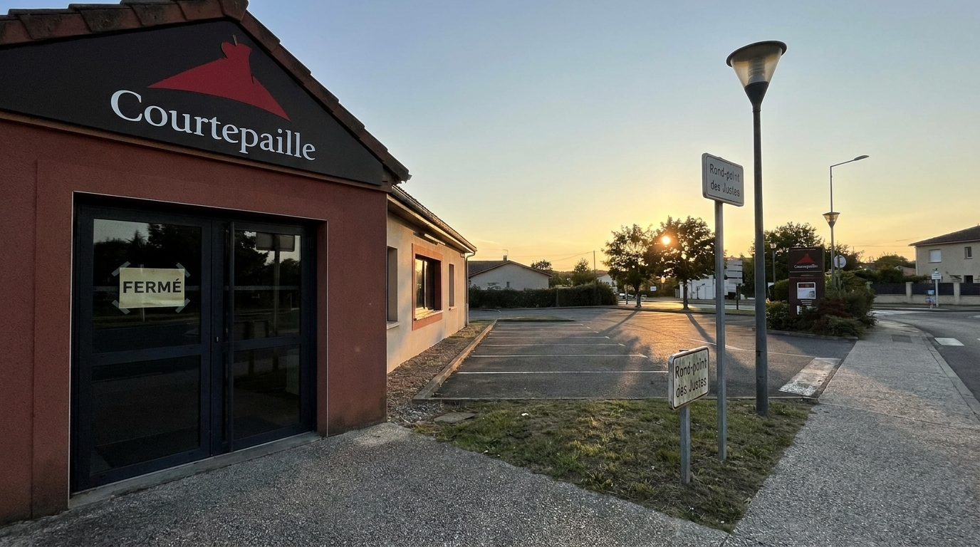 le restaurant courtepaille situé au rond-point des justes à auch ferme ses portes de manière inattendue, marquant la fin d'une époque pour les habitants et les habitués.