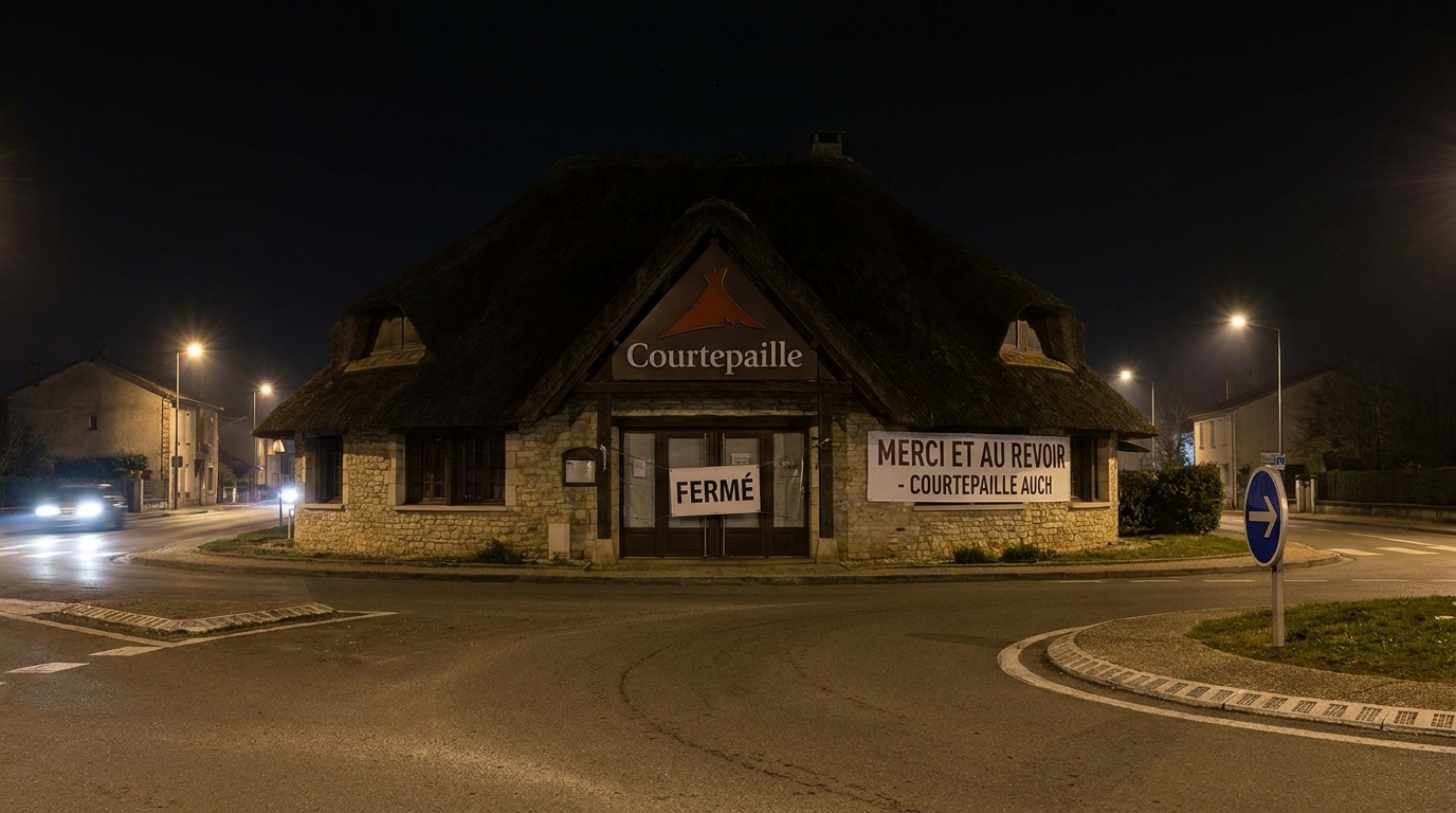 le restaurant courtepaille du rond-point des justes à auch ferme ses portes de manière inattendue, marquant la fin d'une époque pour les locaux. découvrez les détails de cette fermeture.