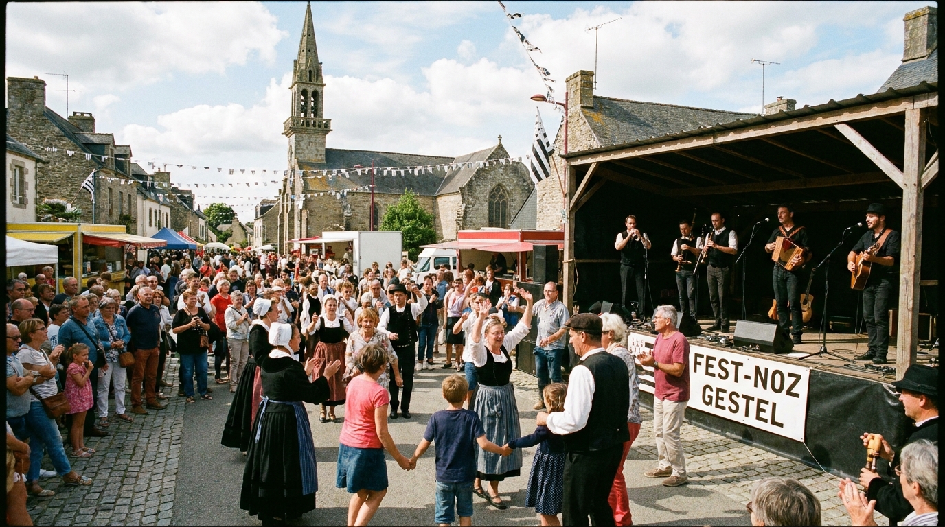 profitez des journées festives à gestel ce samedi avec des concerts en plein air et un repas champêtre convivial pour toute la famille.