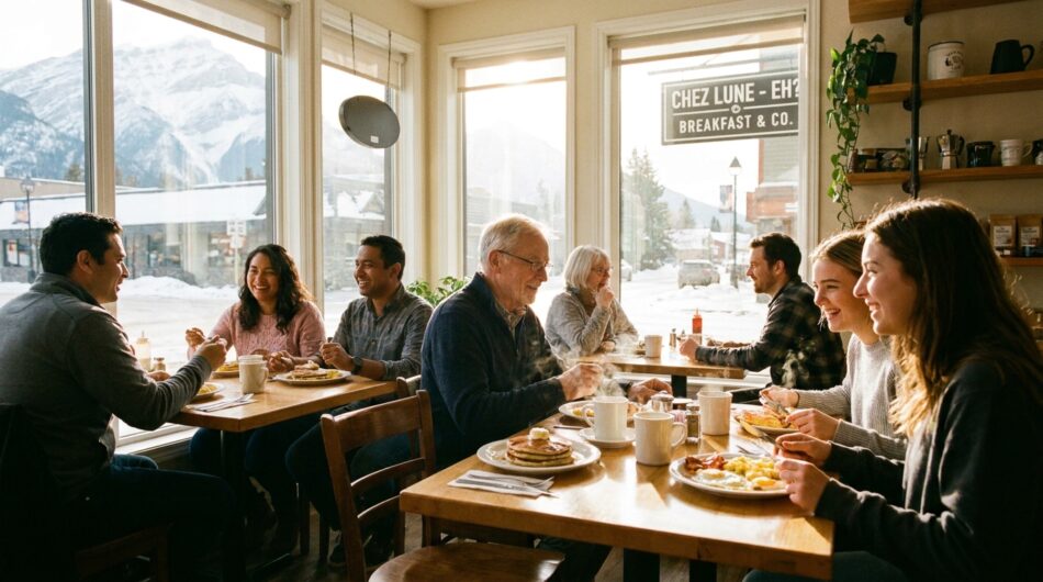 découvrez ce restaurant de petit-déjeuner au canada, un lieu convivial où l'on rit, se détend et trouve une véritable oasis sociale, un remède parfait pour égayer le quotidien.
