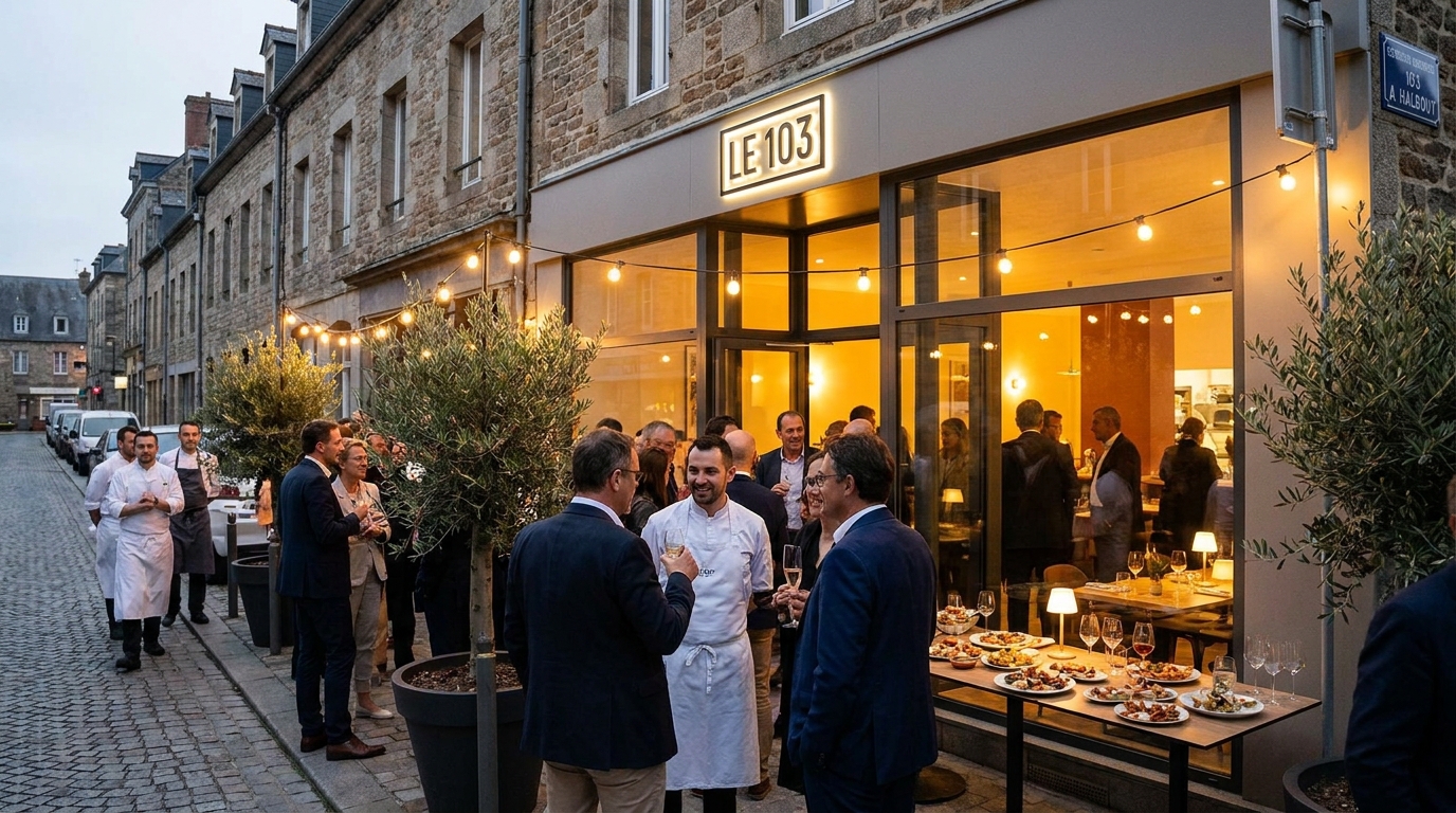 découvrez le 103, nouveau restaurant gourmand inauguré rue andré-halbout à vire, une adresse incontournable pour les amateurs de bonne cuisine.