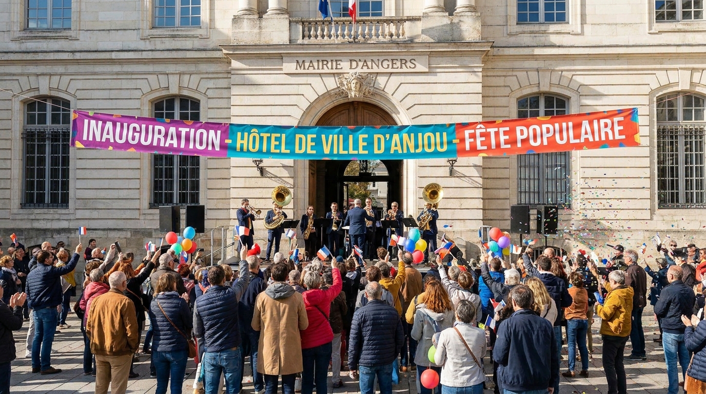 découvrez l'inauguration tant attendue de la mairie restaurée d'un village d’anjou, un lieu historique modernisé et ouvert au public.