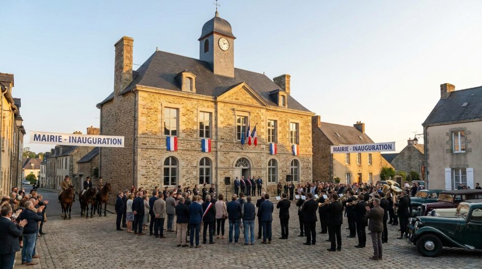 découvrez l'inauguration tant attendue de la mairie restaurée d'un village d'anjou, un lieu chargé d'histoire désormais ouvert au public.