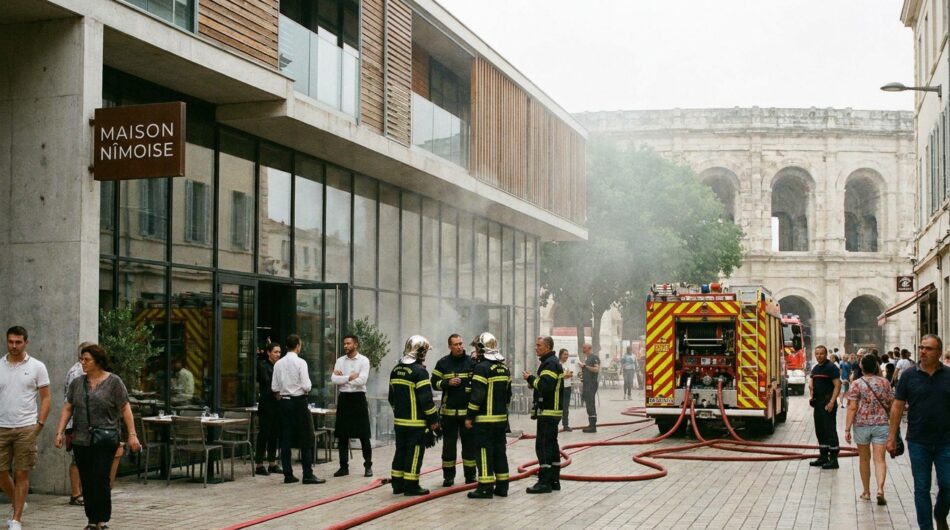 un incendie s'est déclaré au restaurant asiatique léopard situé en face de la salle paloma à nîmes. heureusement, aucune victime n'a été signalée lors de cet incident.
