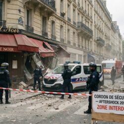 une intervention policière dramatique a eu lieu dans un restaurant parisien où une femme armée a été abattue suite à un différend, suscitant l'émoi dans la capitale.