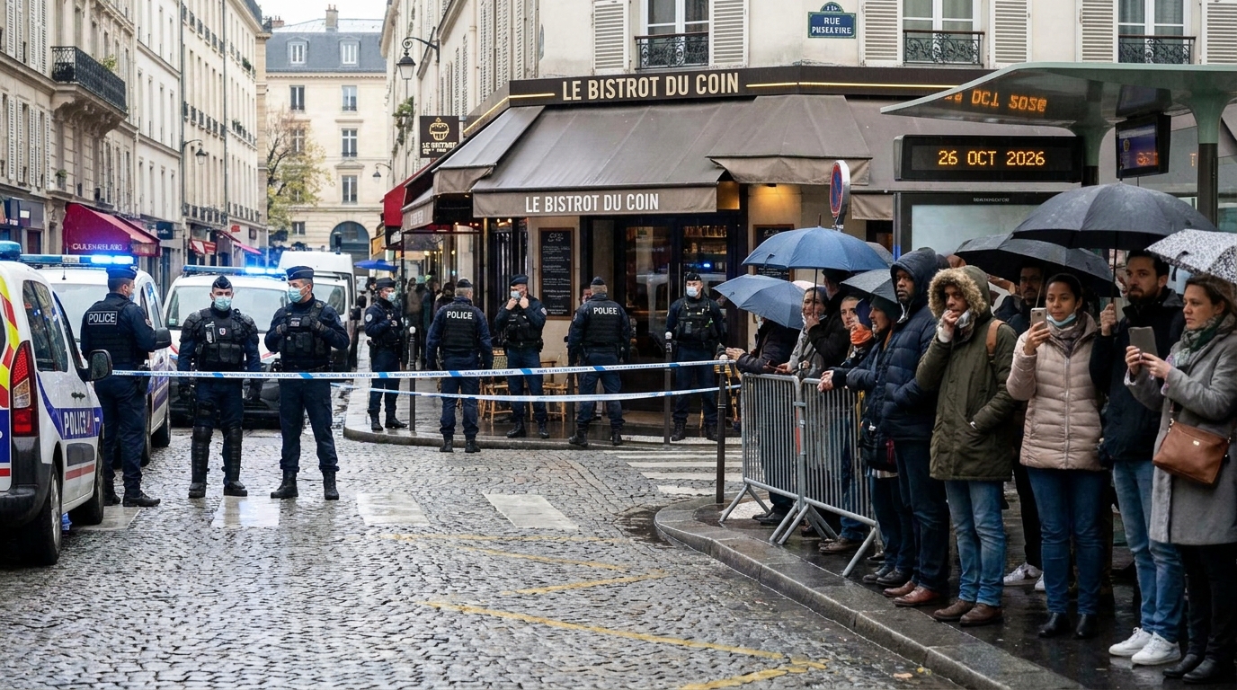 une intervention policière a eu lieu dans un restaurant parisien où une femme armée a été abattue suite à un différend. découvrez les détails de cet incident dramatique.