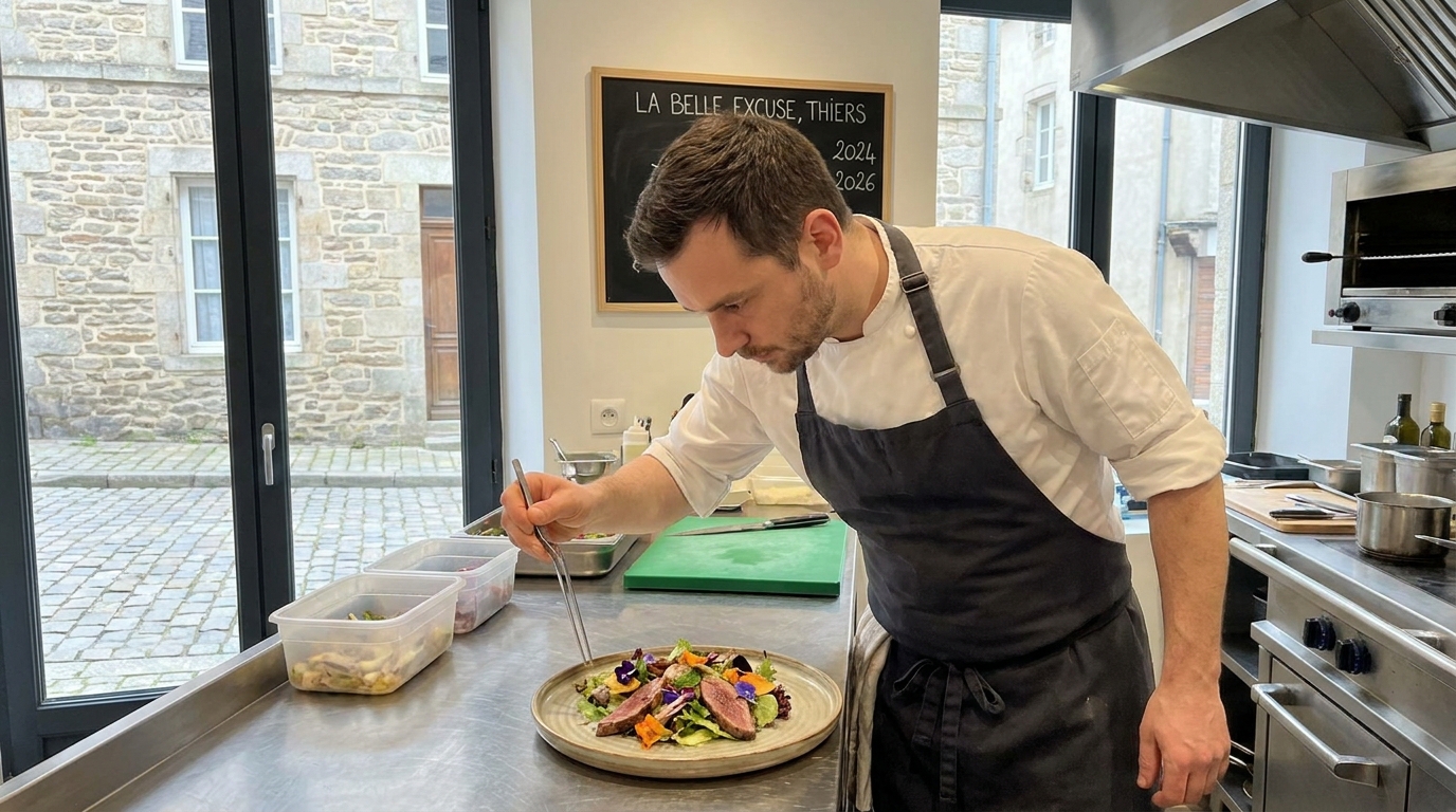 découvrez la belle excuse à thiers et son nouveau chef passionné qui révolutionne la cuisine du restaurant avec des saveurs authentiques et une créativité exceptionnelle.