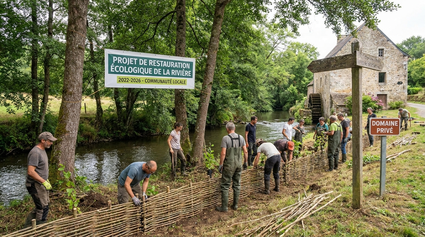 découvrez comment la vitardière restaure une rivière grâce à l'engagement actif des propriétaires privés, alliant nature et responsabilité locale.