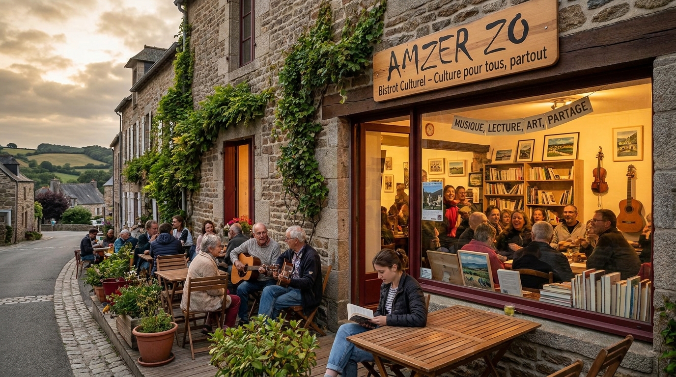 découvrez amzer zo, le bistrot qui rend la culture accessible à tous, partout, en insufflant une âme vivante et accueillante bien au-delà des frontières urbaines.