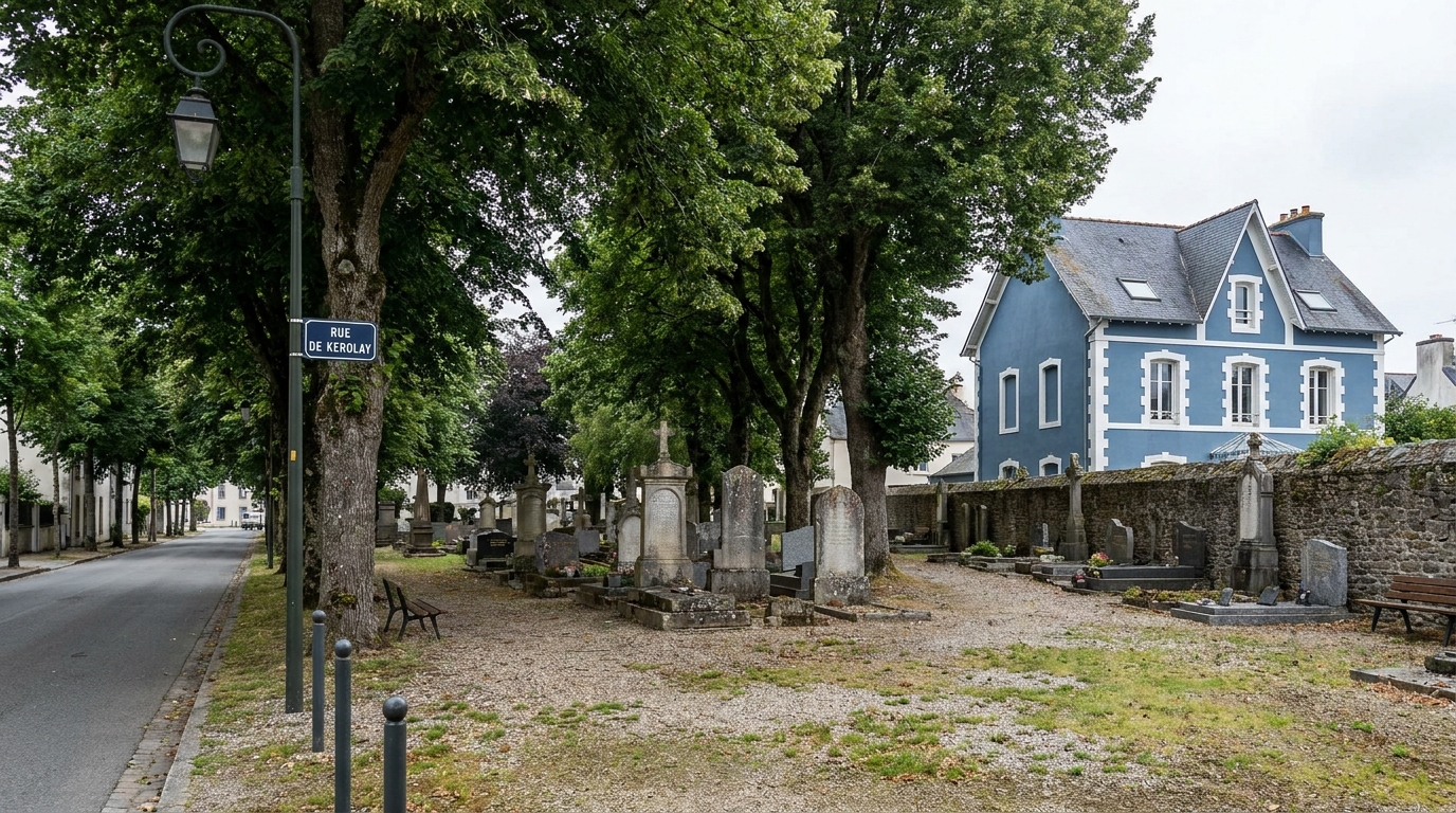découvrez l'histoire unique de la maison bleue de la rue de kerolay à lorient et comment la présence du cimetière voisin a contribué à la protéger des bombardements lors de la guerre.