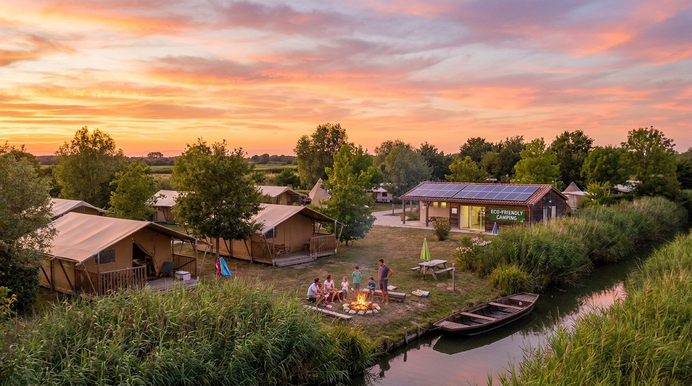découvrez le marais poitevin avec ses trois campings et un restaurant récompensés par la distinction « valeurs parc », symbole d'engagement pour la nature et la qualité.