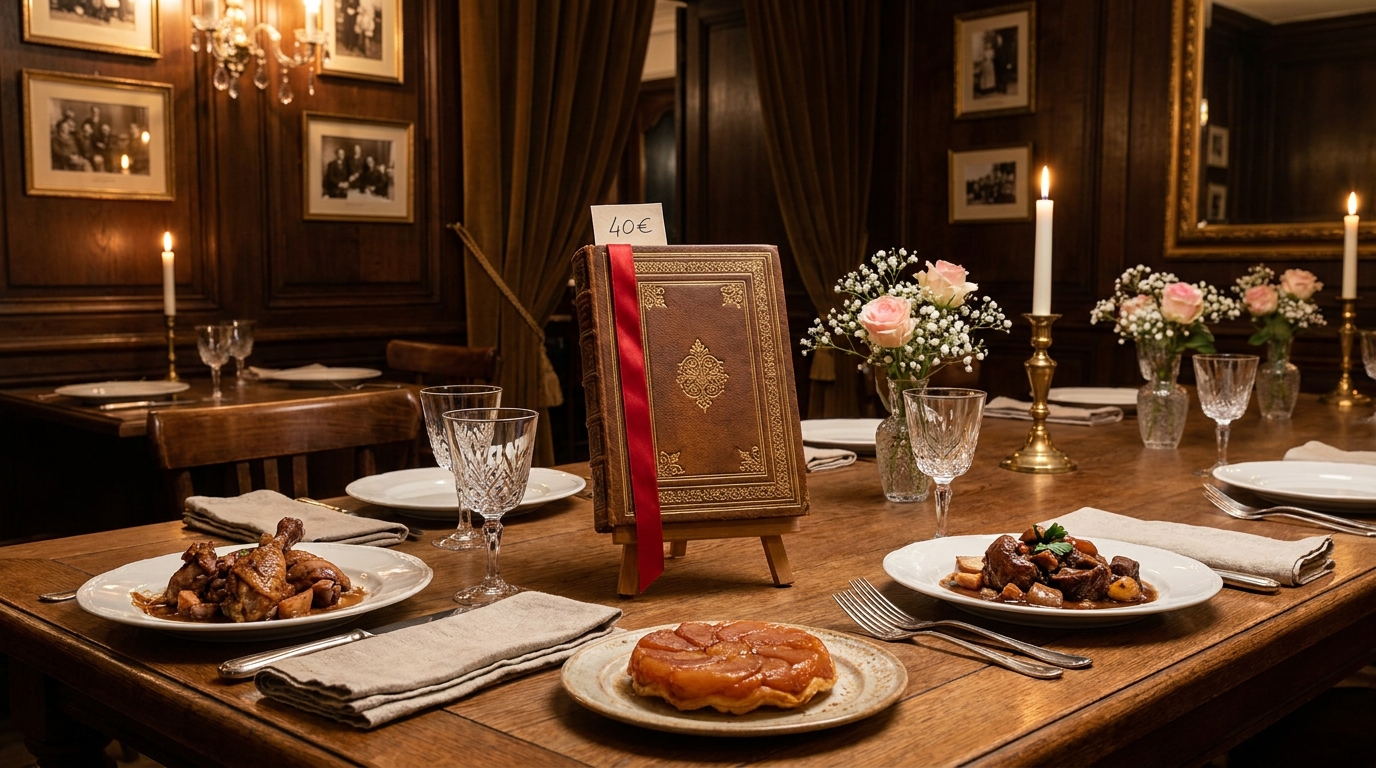découvrez le centenaire du restaurant comme chez soi avec un livre de recettes exclusif disponible à 40 €. un hommage gourmand à 100 ans de savoir-faire culinaire.