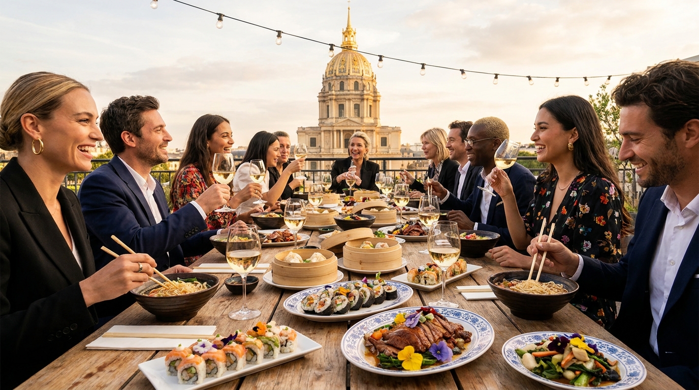 découvrez le grand retour de la table asiatique emblématique, prisée par les stars, située face aux invalides. une expérience culinaire unique à ne pas manquer !