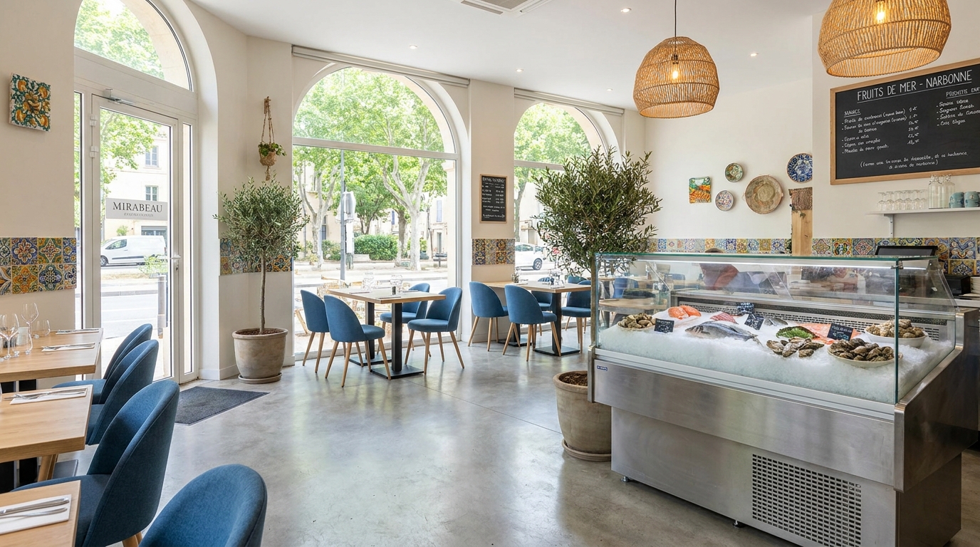 découvrez le célèbre restaurant de fruits de mer de narbonne, désormais installé dans un cadre exceptionnel alliant authenticité et modernité. une expérience gourmande à ne pas manquer !