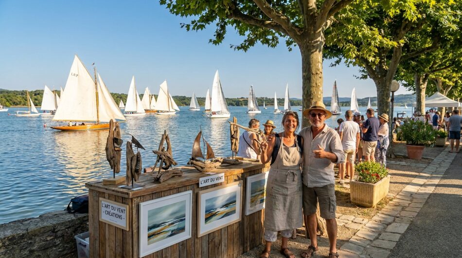 découvrez l'exposition artistique à la régate de léran, mettant en lumière deux créateurs passionnés dans une rencontre unique.
