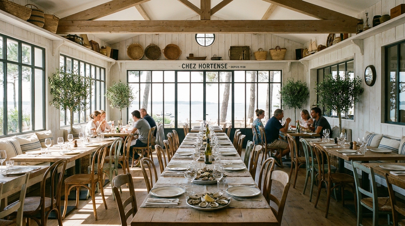 découvrez le restaurant familial au cap-ferret préféré de marion cotillard, offrant un brunch à volonté à seulement 45€, un lieu convivial et gourmand à ne pas manquer.