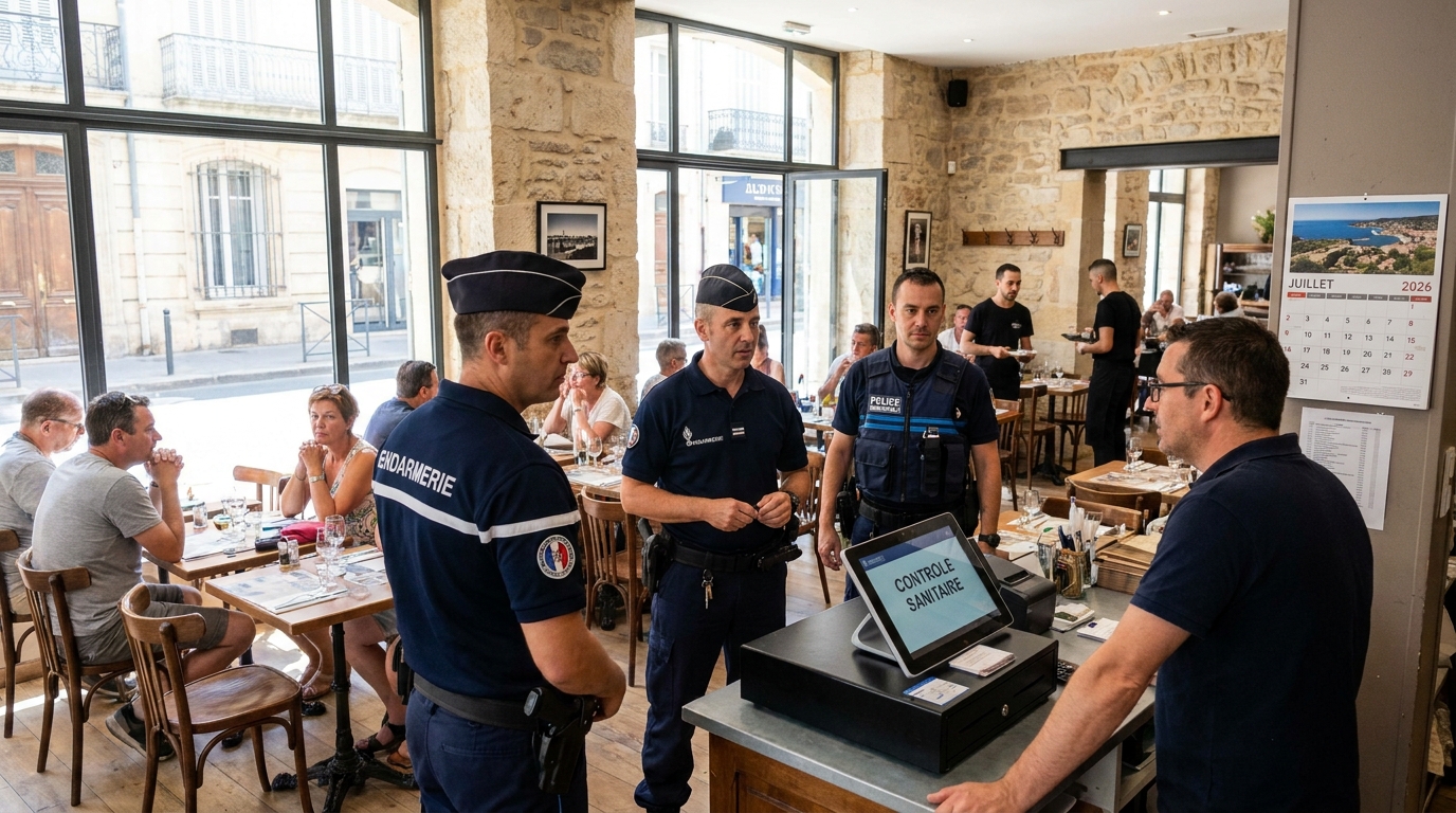 à narbonne, une employée non déclarée a été découverte lors d'un contrôle policier dans un restaurant, soulevant des questions sur le travail au noir et les contrôles de conformité.