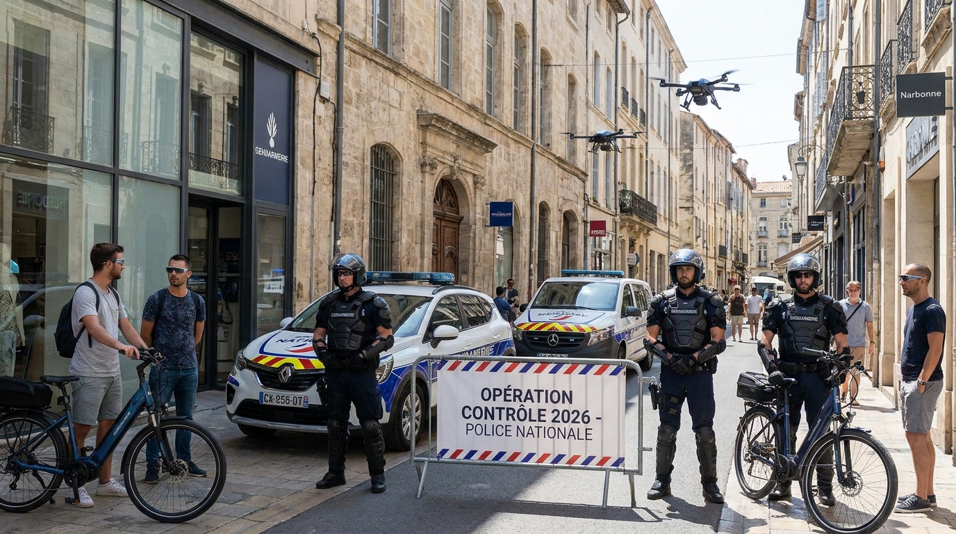 à narbonne, une employée non déclarée a été découverte lors d'un contrôle policier dans un restaurant, suscitant une enquête sur les pratiques d'emploi illégales.