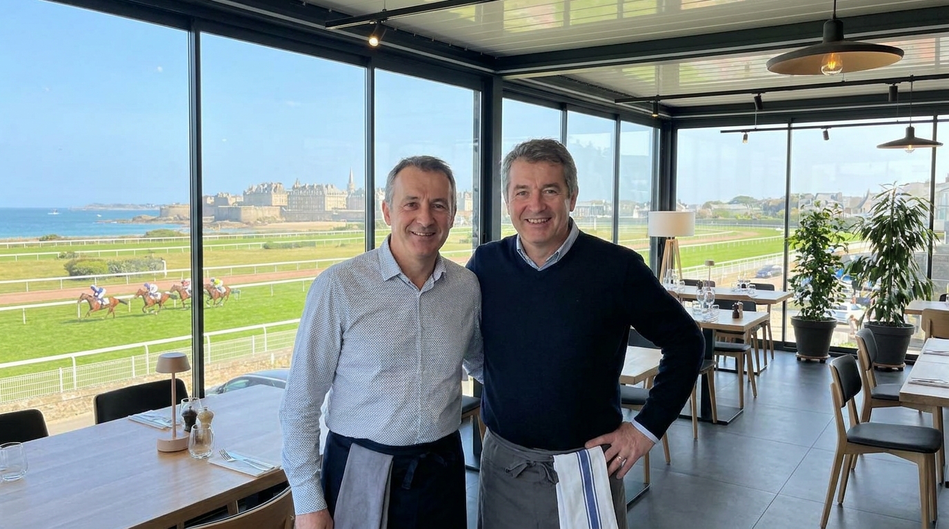 découvrez le nouveau souffle au sommet avec le changement de direction du restaurant panoramique de l'hippodrome de saint-malo, alliant gastronomie et vue imprenable.