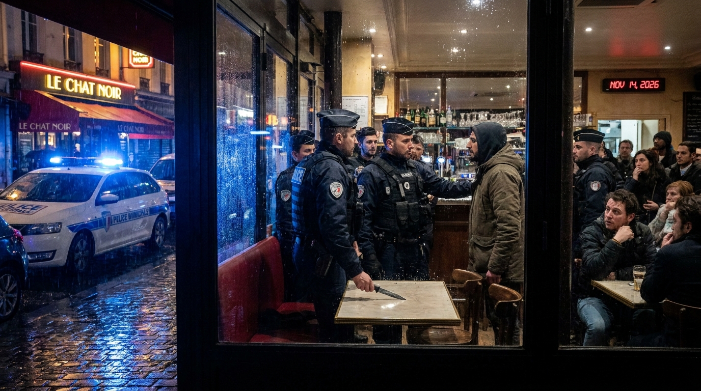 à paris, une femme a été mortellement blessée dans un restaurant par une personne en état de démence armée d'un couteau, suscitant l'émotion et l'intervention des autorités.
