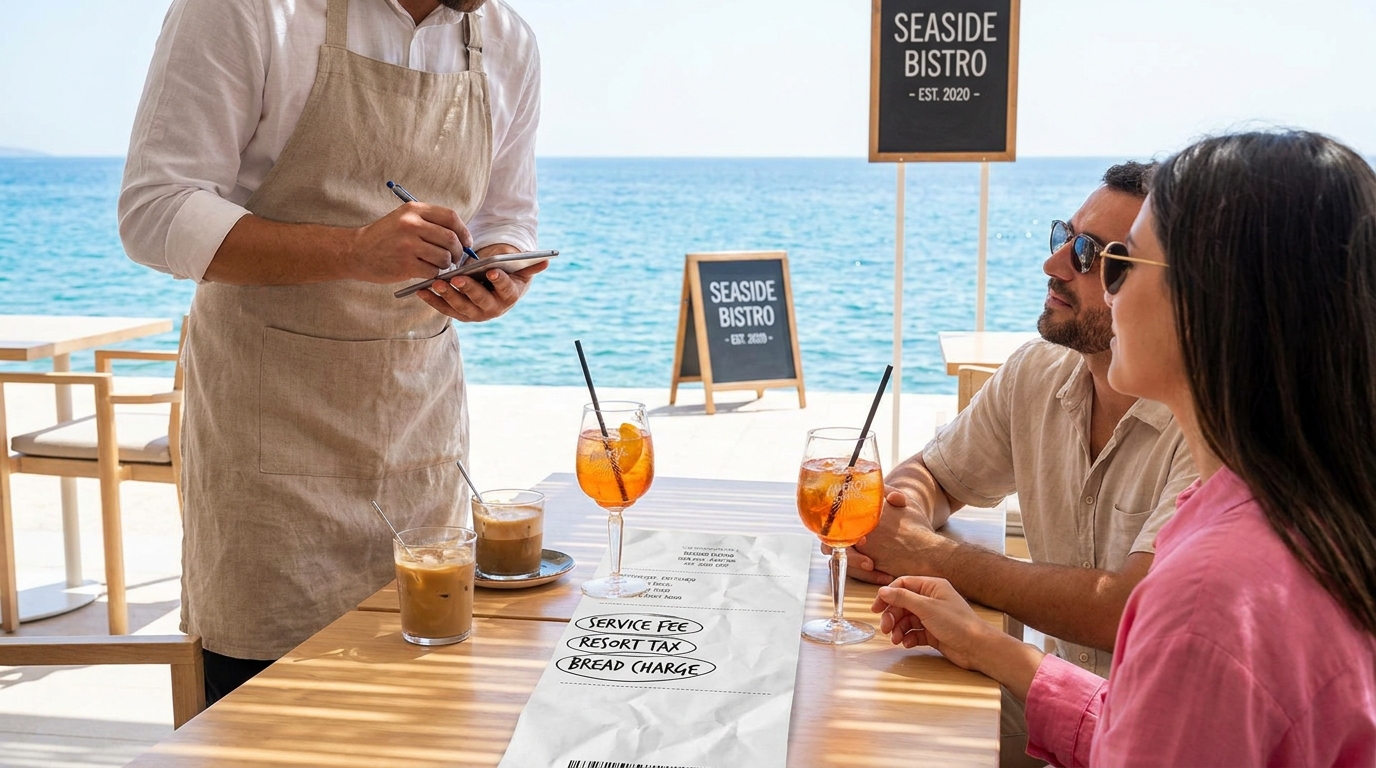 découvrez comment les boissons des « menus touristiques » dans les restaurants en vacances peuvent rapidement faire augmenter votre addition et apprenez à éviter les surprises sur votre facture.