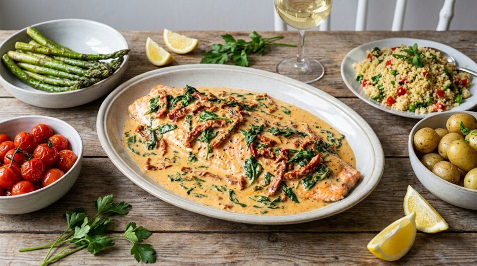 découvrez la recette gourmande du saumon façon toscane à l’airfryer, idéale pour régaler votre famille facilement et rapidement pendant les vacances.