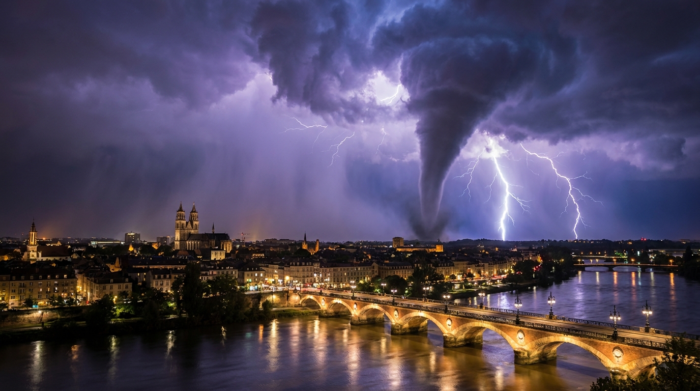 une tornade dévastatrice frappe la loire, tandis que 141 500 éclairs illuminent le ciel français lors d'orages spectaculaires et impressionnants.