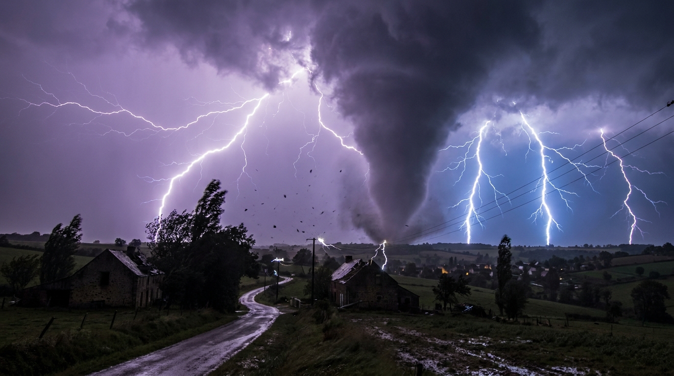 découvrez les détails de la tornade dévastatrice dans la loire et les 141 500 éclairs qui ont illuminé le ciel français lors de ces orages spectaculaires.