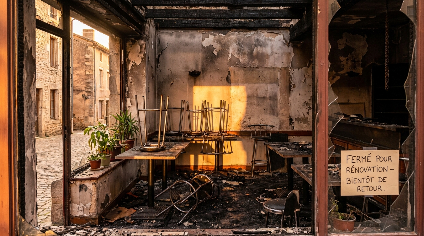 hervé lima lance une cagnotte solidaire après que son restaurant a été détruit par un incendie, pour aider à le reconstruire et soutenir son activité.