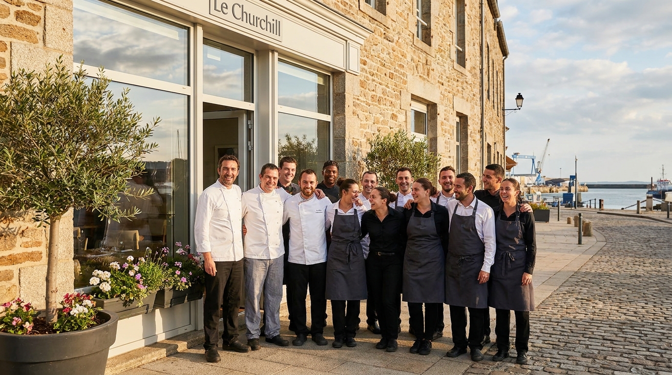 un an après un redressement judiciaire, l'équipe du restaurant le churchill à saint-nazaire retrouve souffle et espoir, prête à relever de nouveaux défis culinaires avec passion et détermination.