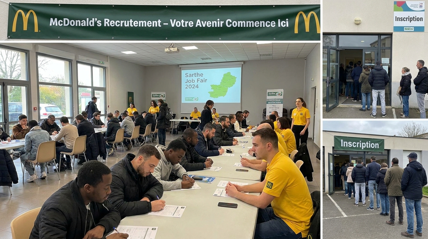 découvrez l'ouverture d'un nouveau mcdonald’s en sarthe prévue fin juillet. rejoignez l'équipe, le recrutement est en cours !