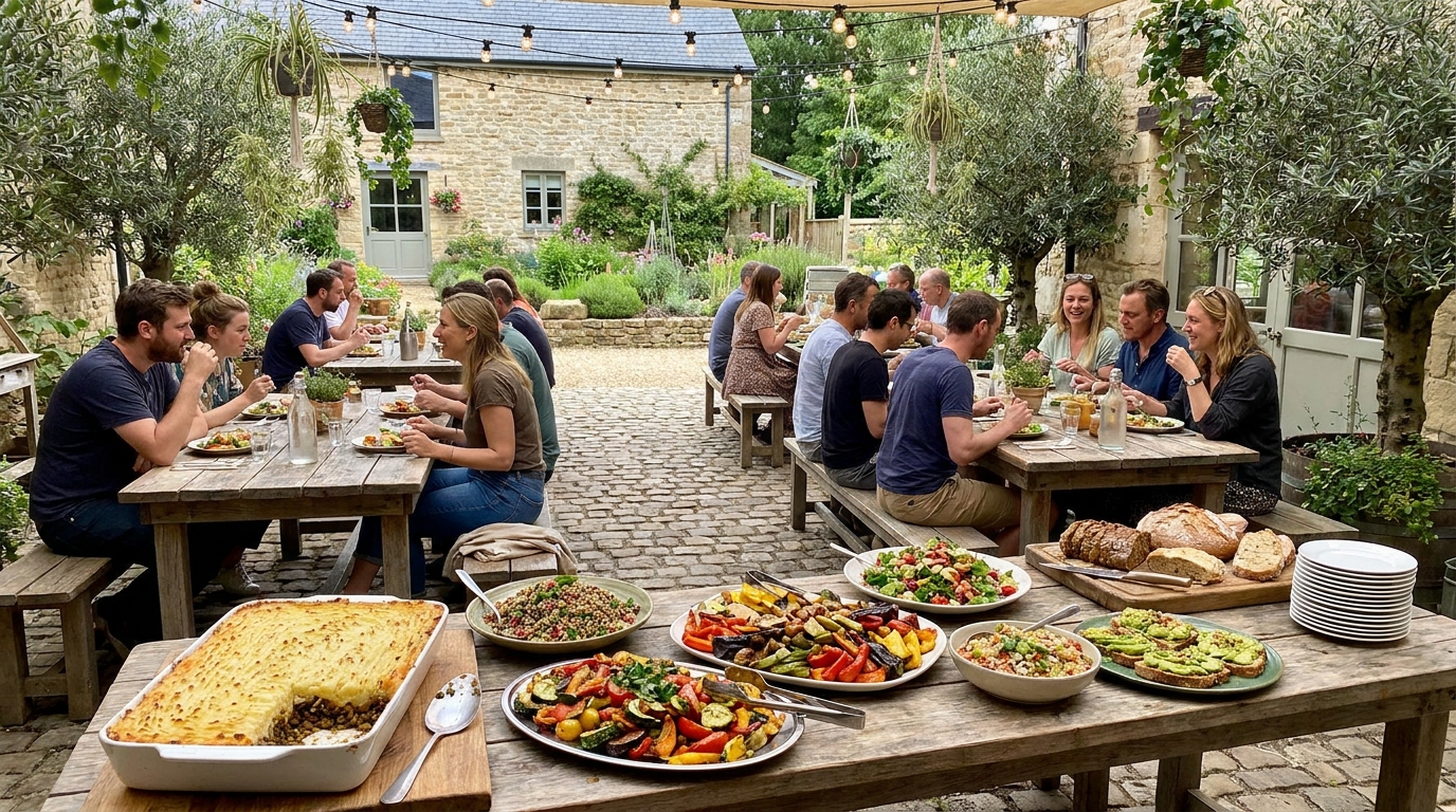 découvrez un restaurant estival 100 % végétal qui propose une cuisine locale gourmande, préparée avec des ingrédients frais issus exclusivement de la ferme.