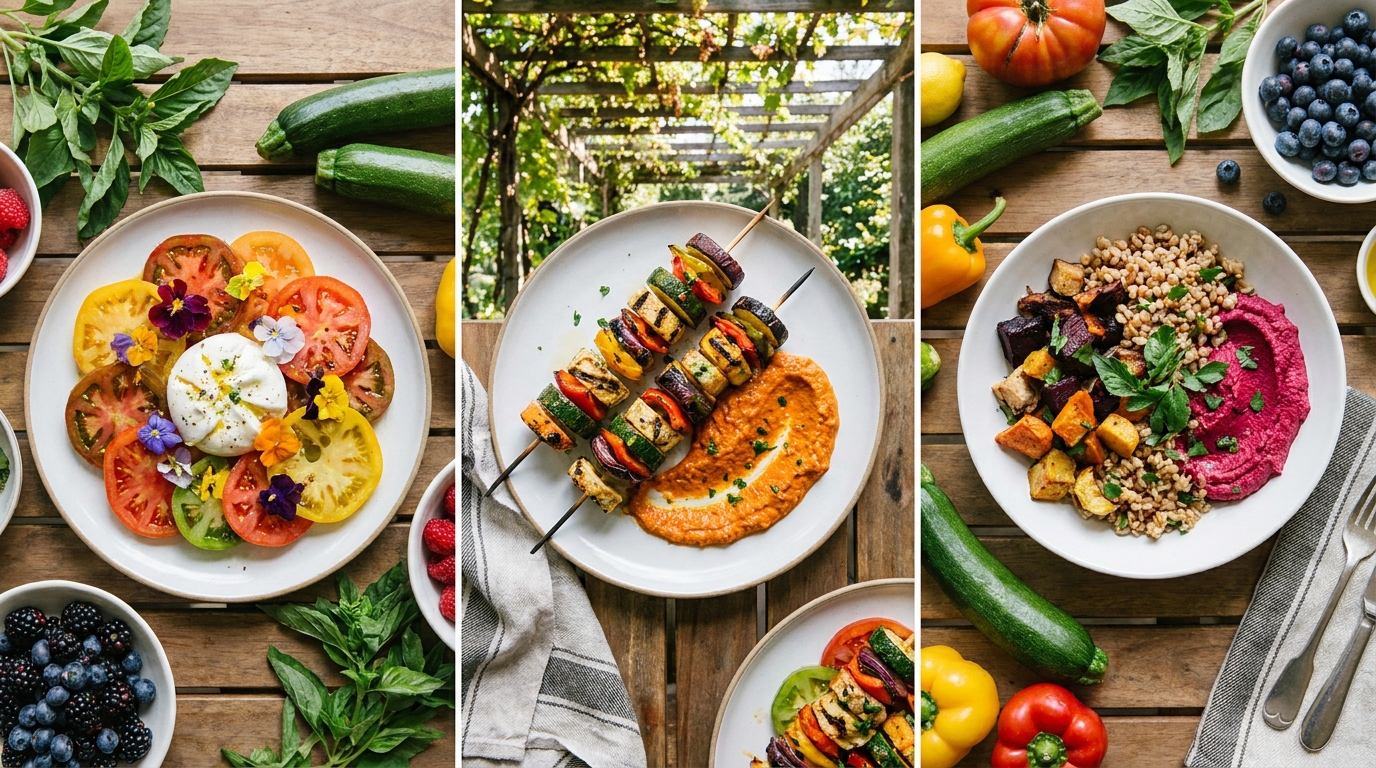 découvrez un restaurant estival 100 % végétal qui propose une cuisine locale élaborée uniquement avec des ingrédients frais issus de la ferme.