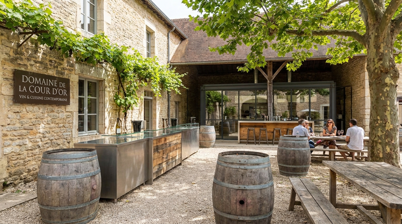vivez une expérience culinaire unique et éphémère au cœur d'un domaine millénaire en bourgogne, mêlant tradition et saveurs authentiques dans un cadre historique exceptionnel.