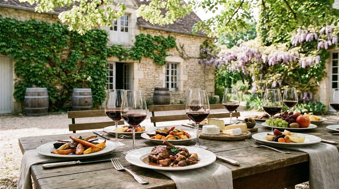 découvrez une expérience culinaire éphémère unique au cœur d'un domaine millénaire en bourgogne, alliant traditions ancestrales et saveurs contemporaines.