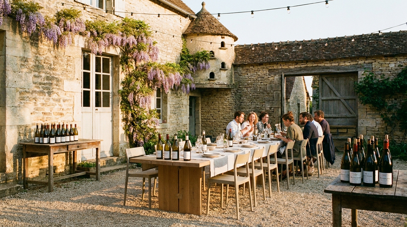 découvrez une expérience culinaire éphémère unique au cœur d'un domaine millénaire en bourgogne, alliant tradition, saveurs raffinées et cadre historique exceptionnel.