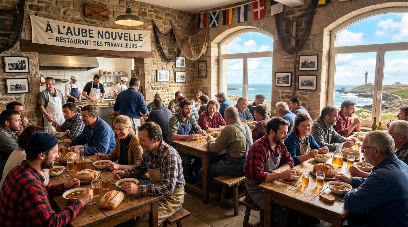 découvrez la renaissance prometteuse du restaurant ouvrier du finistère, un lieu chaleureux apportant un souffle d'espoir aux artisans et routiers de la région.