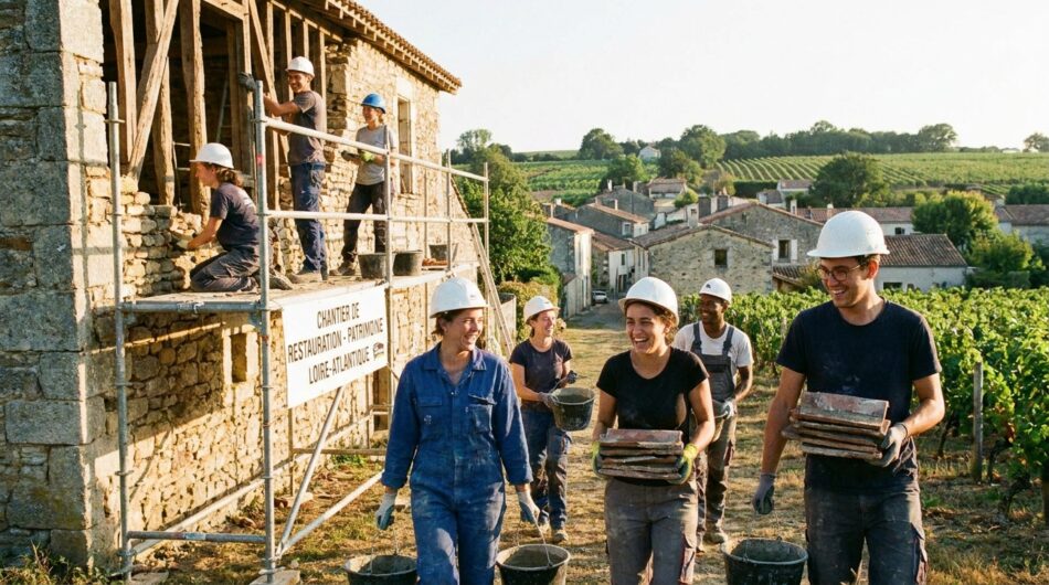 une trentaine de jeunes s'engagent activement pour redonner vie au patrimoine de leur commune en loire-atlantique, alliant passion et solidarité pour préserver l'histoire locale.
