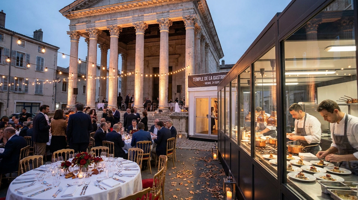 découvrez le 24 septembre à vienne, un temple métamorphosé en temple de la gastronomie pour une expérience culinaire unique et inoubliable.