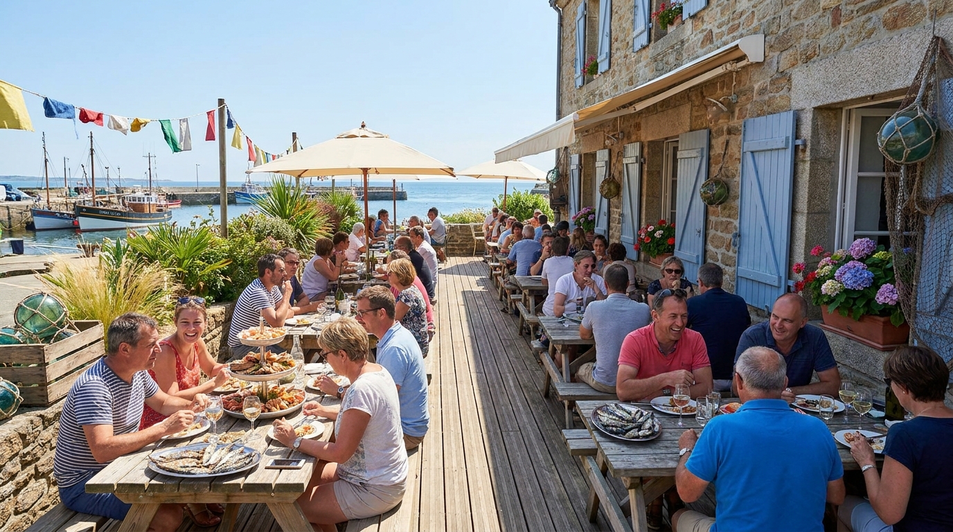 découvrez ce restaurant à douarnenez, spécialisé en sardines, qui s'agrandit pour accueillir encore plus de gourmands cet été. un incontournable pour les amateurs de saveurs marines !