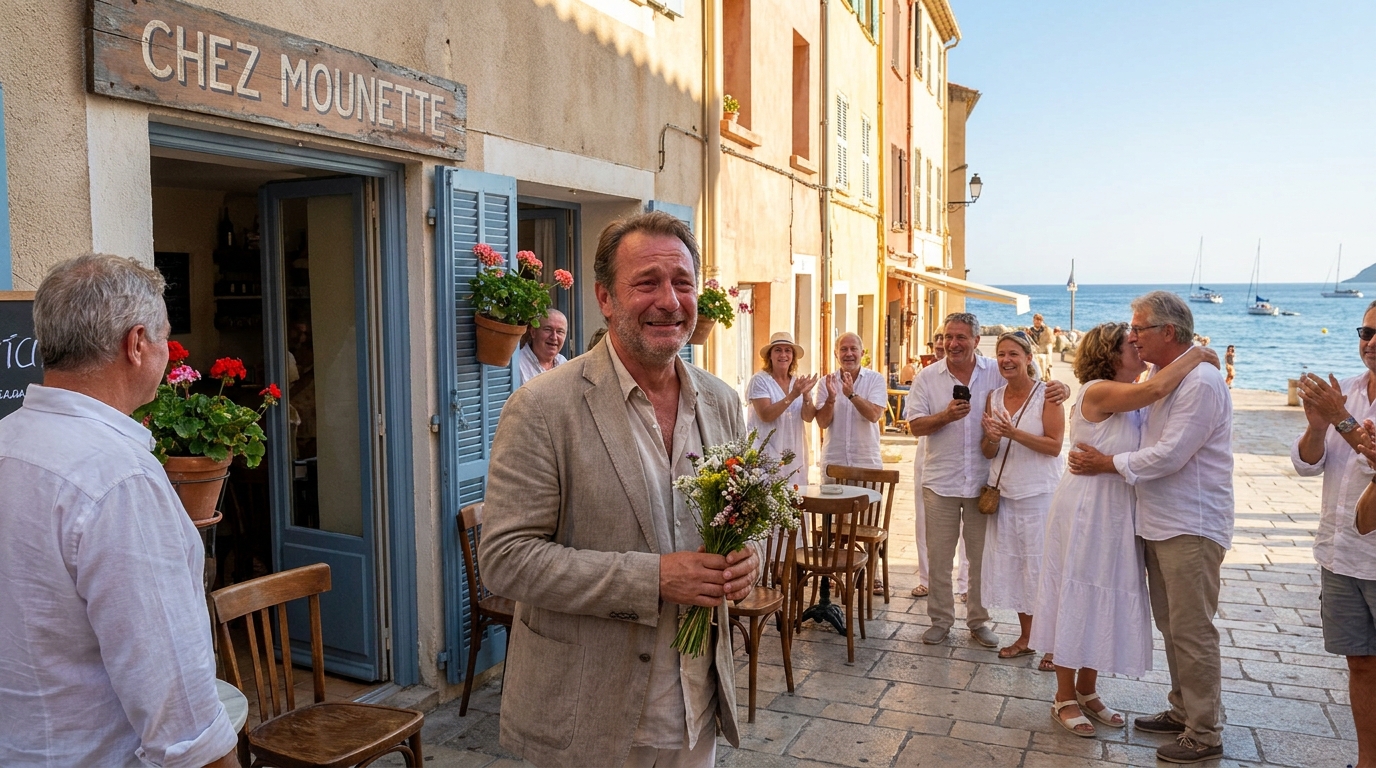 à la seyne-sur-mer, il rend hommage à sa maman en inaugurant « chez mounette », un lieu chargé d'émotion et de souvenirs.
