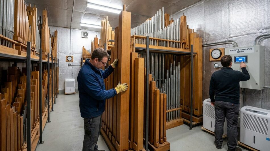 découvrez la restauration de l’orgue de l’église saint-... à lamballe, un mariage harmonieux entre art et travaux, où tradition et savoir-faire se rencontrent pour redonner vie à ce patrimoine musical.